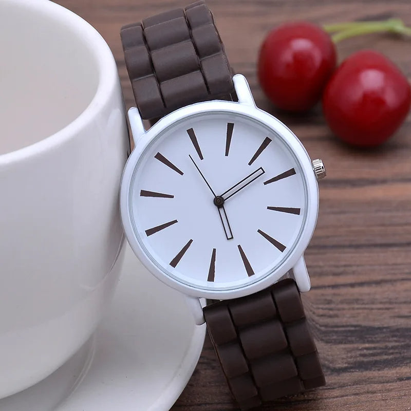 Montre KairoHue à bracelet en silicone, couleurs éclatantes et mouvement à quartz