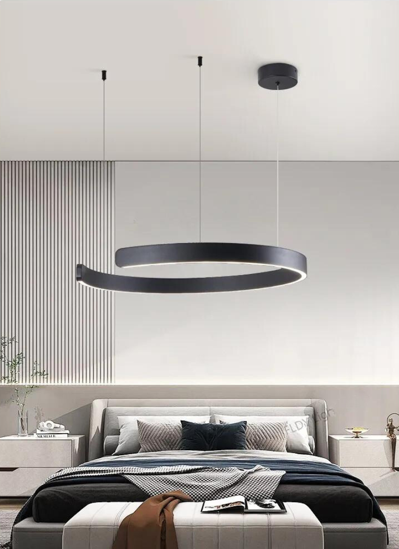 AerisGlow Rund LED Loftslampe, Dæmpbar Multi-Ring Design