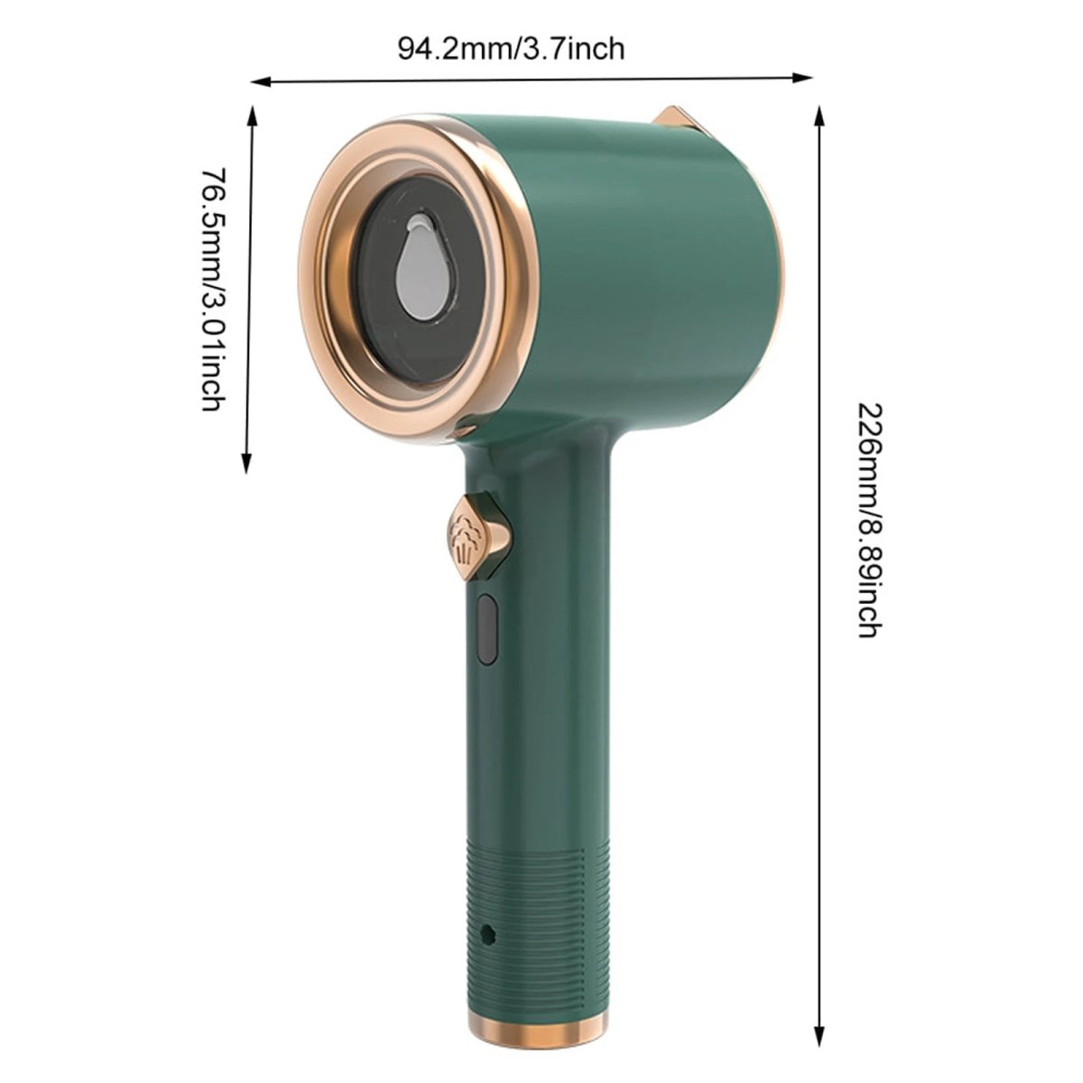 Vaporizador portátil de roupa com placa de titânio e depósito de água de 50ml - Fioriscas