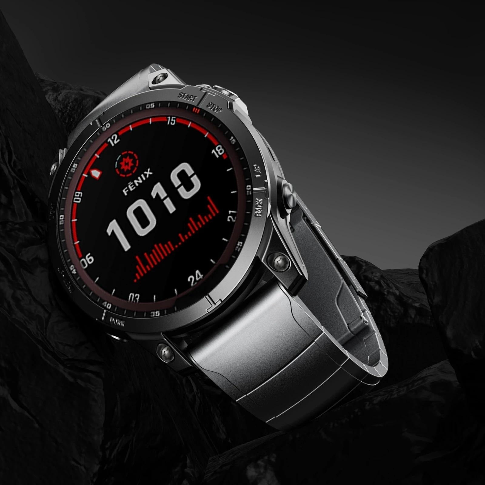 Titanium DLC Urrem til Garmin Fenix-serien, Kireya Magnetlås