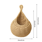 Hängekorb, handgewebte Jute, rustikales Boho-Wohndekor