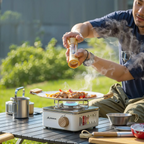 TerraFlame Compact 2800 W-gaskomfur til camping og udendørs madlavning