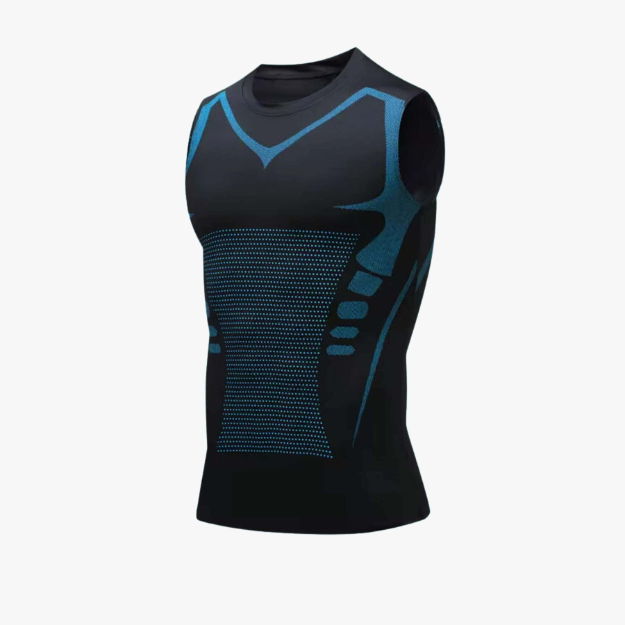 Camisola interior modeladora iónica para homem, para um visual mais definido e confiança imediata | Fioriscas