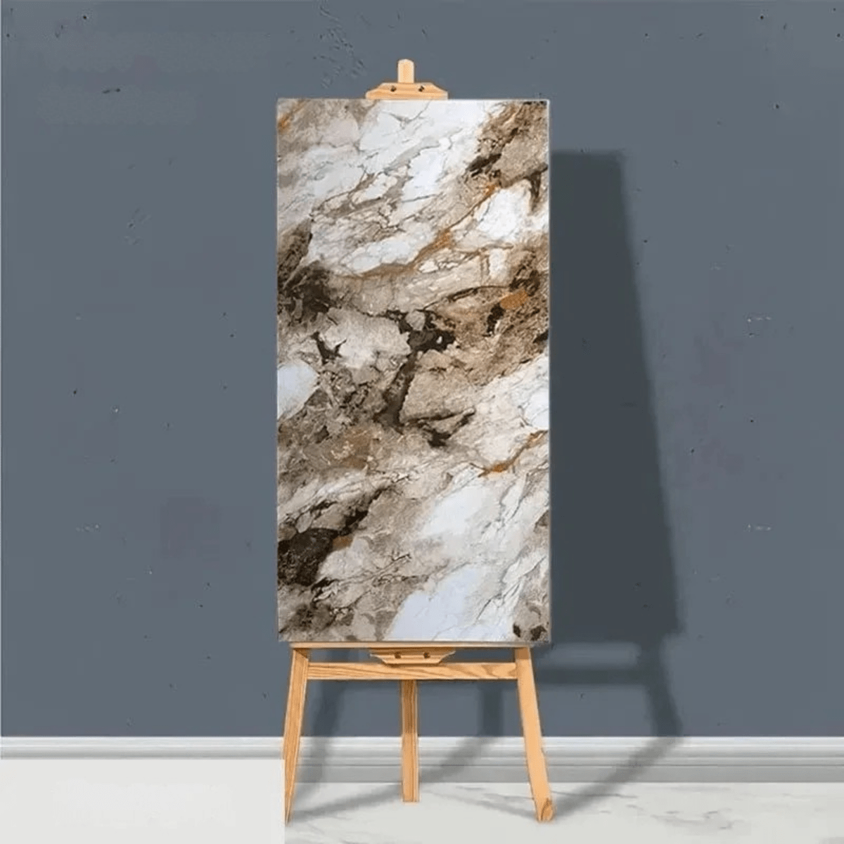 Elegant Self-Adhesive Marble PVC Floor Tiles - Fioriscas