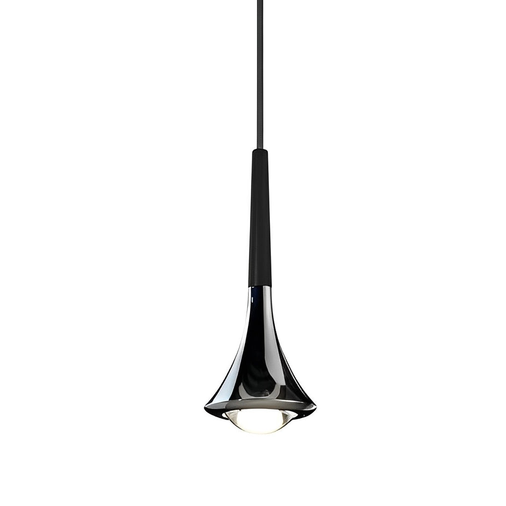 LumenAria Nordic Metal Pendant Light With A Water-Drop Silhouette For Stairs