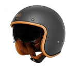 Featherweight Open-Face Motorcycle Helmet, Retro Style, DOT and ECE Certified
