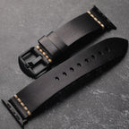 Apple Watch-læderrem, Marin fuldkorn, håndsyet tigertråd