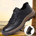 Men's Arch Support Shoes, StrideFlex Hand-Stitched Leather Slip-Ons With Cushioned Soles
