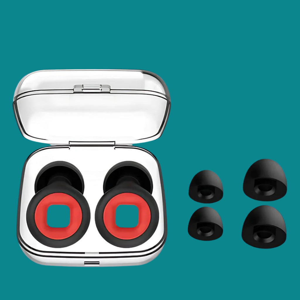 Bouchons d’oreilles de sommeil en silicone, ajustement confortable QuietNest bloquant le bruit