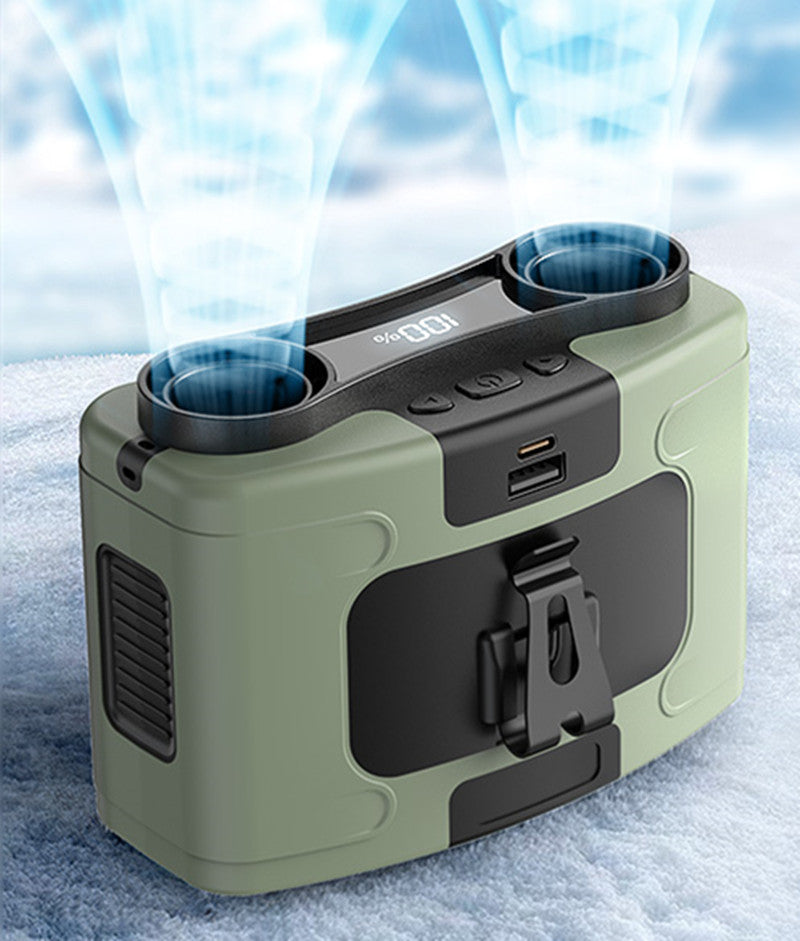 Portable Waist-Mounted Cooling Fan
