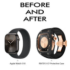 Carbon Fiber Titanium Retrofit Case, NovaCarb S10 Apple Watch Kit