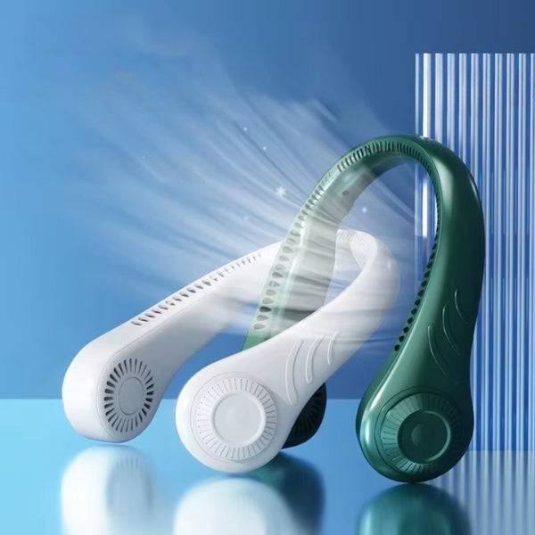 Ventilateur de cou portable BreezeLoop avec batterie rechargeable longue durée