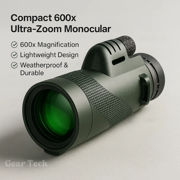 Arden 600X kompakt monokikkert, HD-optik til fuglekiggeri og udendørsbrug