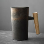 TerraNord Latte Mugs, Nordic Earth Tones, Stoneware, 4 Colors