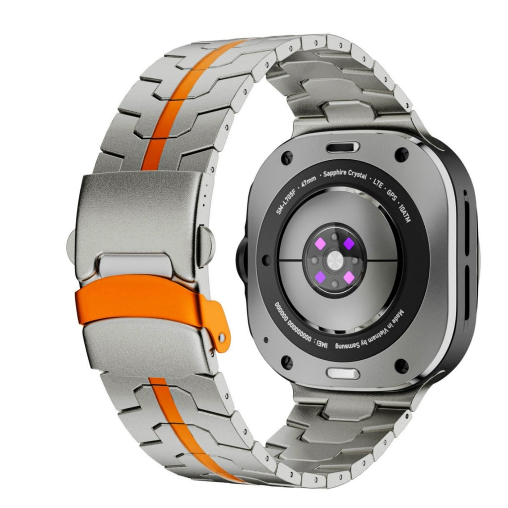 Titanen horlogeband voor Samsung Watch 7 Ultra, Averon vouwsluiting