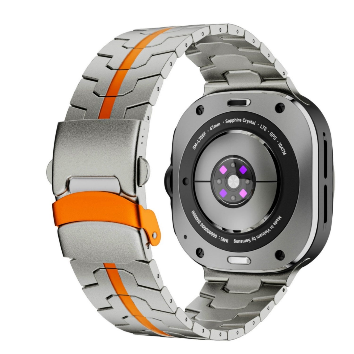 Titanen horlogeband voor Samsung Watch 7 Ultra, Averon vouwsluiting