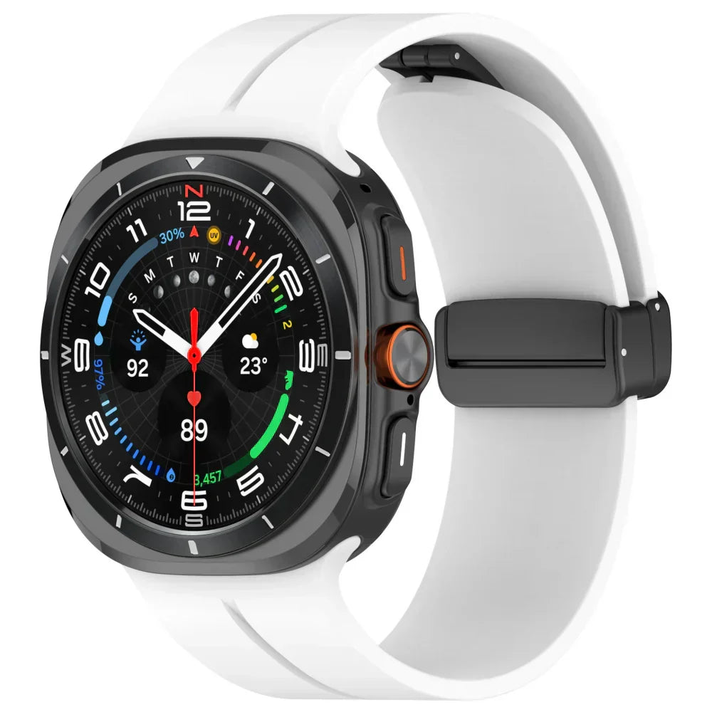 רצועת סיליקון מגנטית לשעון Samsung Galaxy Watch Ultra | Fioriscas