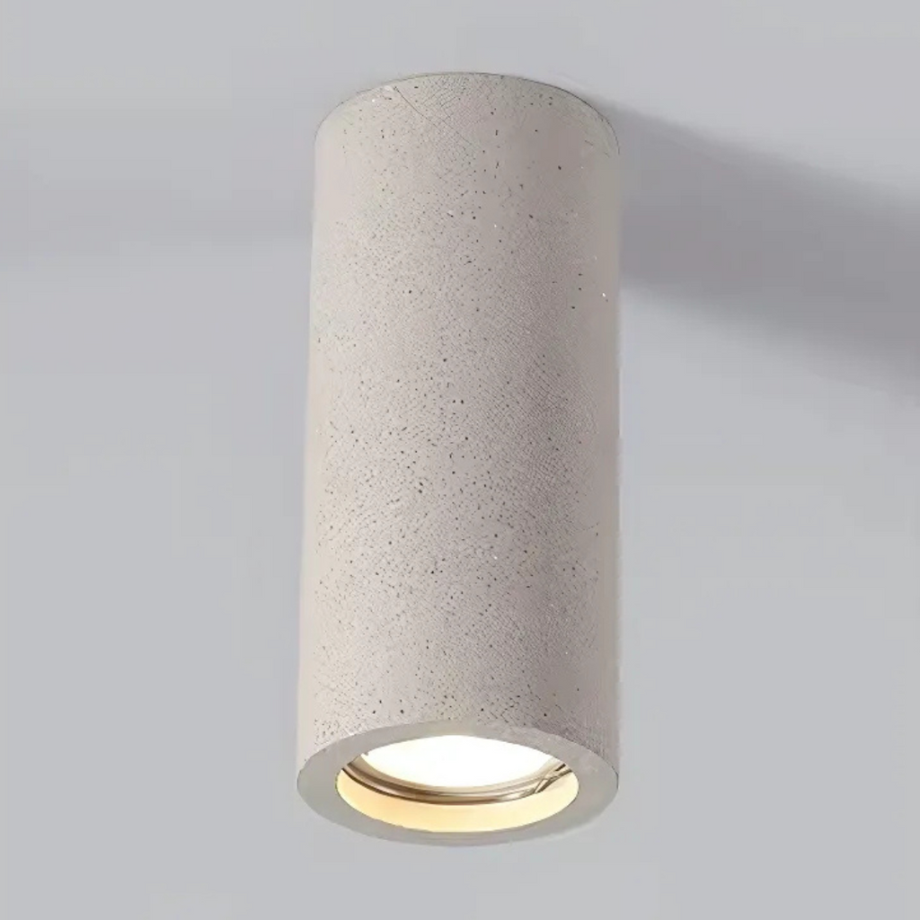مصباح إيلارا السقفي من الحجر والمعدن، مع مصباح GU10 LED