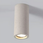 مصباح إيلارا السقفي من الحجر والمعدن، مع مصباح GU10 LED