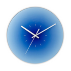 NovaLuxe-wandklok van glas, stil kwartsuurwerk, met of zonder cijfers
