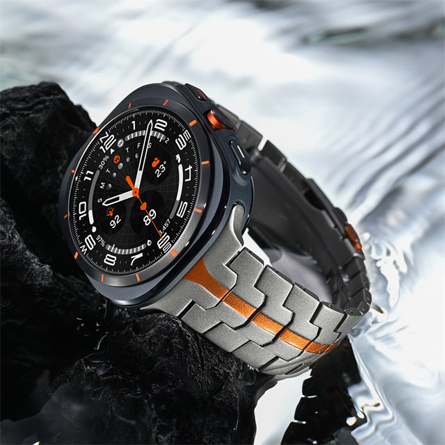 Titanen horlogeband voor Samsung Watch 7 Ultra, Averon vouwsluiting