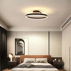LumaAura Gold-Finish LED Ceiling Light, Black or White Trim, 2 Sizes