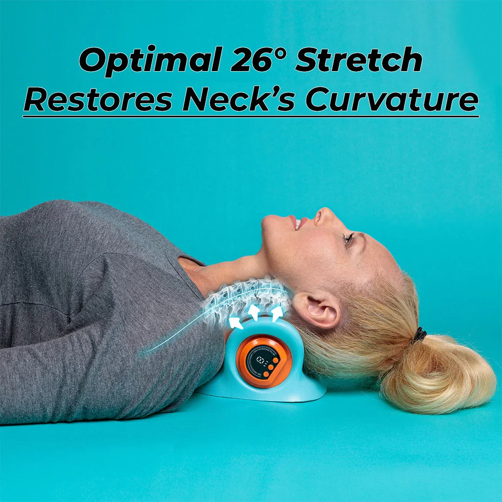 4-in-1 Neck Massager With Heat, EMS, And Stretch Support