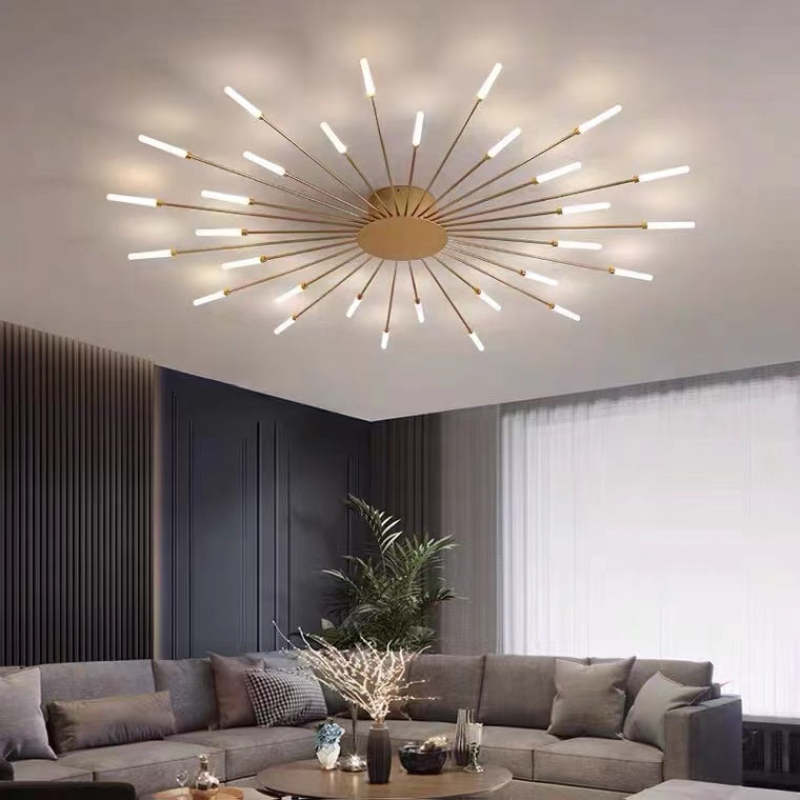 Asterra Albina Metal- og akryl-loftlampe til planmontering, 12 W til 42 W LED