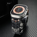 Vantira FusionX Titanium Apple Watch Band, Hexagonal Link Design