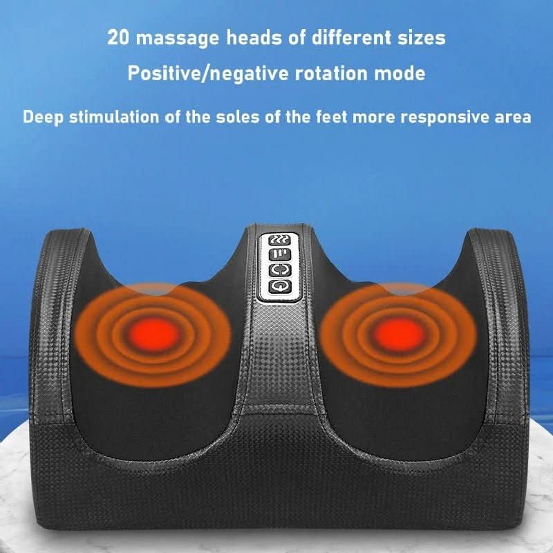 Luxury Shiatsu foot massager with heat function | 12 3D massage balls & timer - Fioriscas