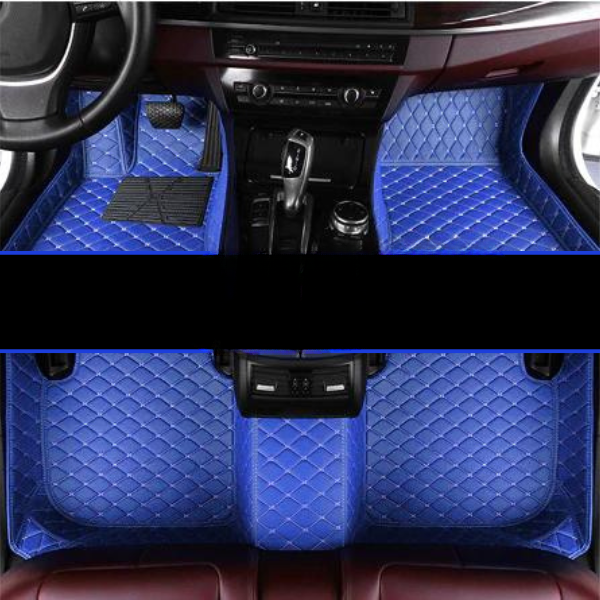 Car & SUV Floor Mats, Vegan Leather with Memory Foam Cushioning