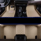 Car & SUV Floor Mats, Vegan Leather with Memory Foam Cushioning