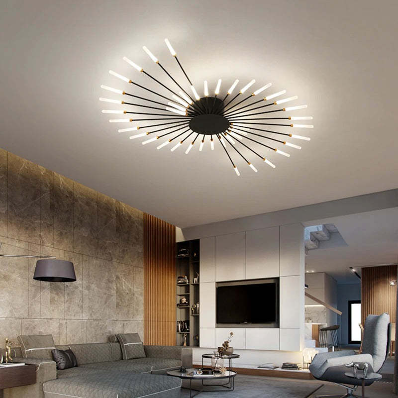 Asterra Albina Metal- og akryl-loftlampe til planmontering, 12 W til 42 W LED