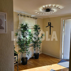 Asterra Albina Metal- og akryl-loftlampe til planmontering, 12 W til 42 W LED