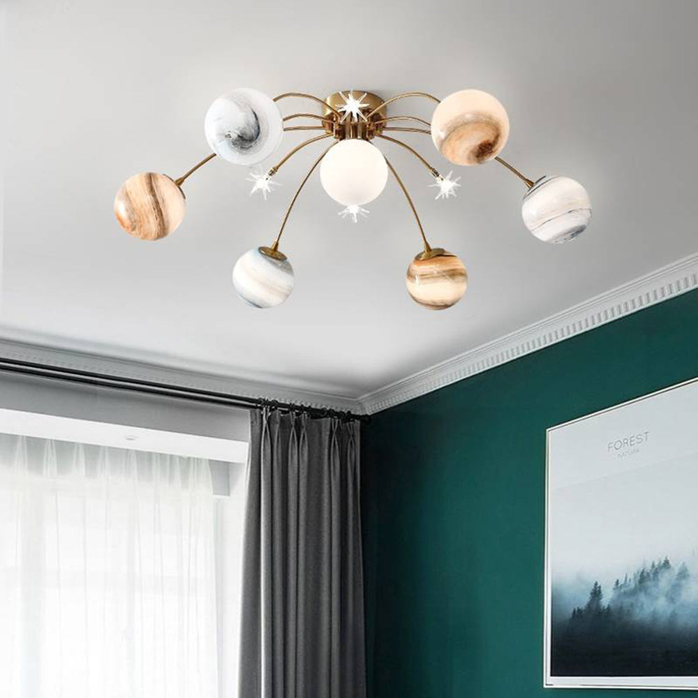Lampada da soffitto a plafone Aria Modern Planet, soggiorno | Fioriscas