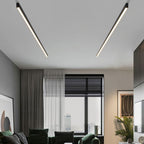 Noirline lineær LED-loftslampe, sort finish, 4 længder