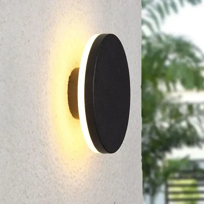 Applique murale LED minimaliste ronde ou carrée, IP65 - Fioriscas