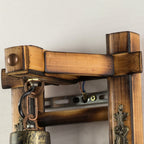 Epoch vintage lanterneformet træ metal væglampe | Fioriscas