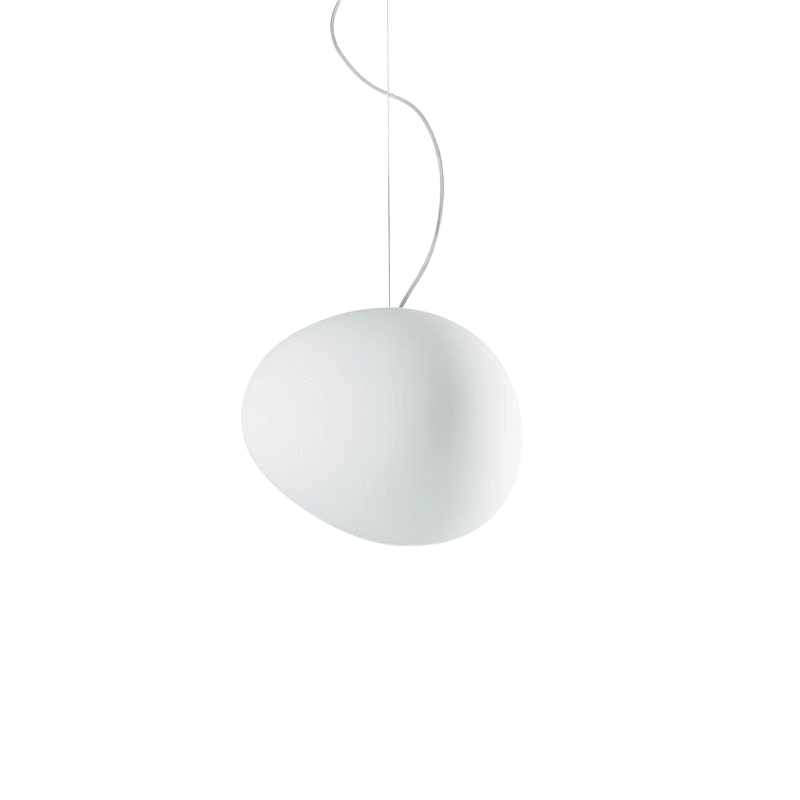LumaVerde Organic-Shape Pendant Light, Hand-Blown Glass Finish, 4 Sizes