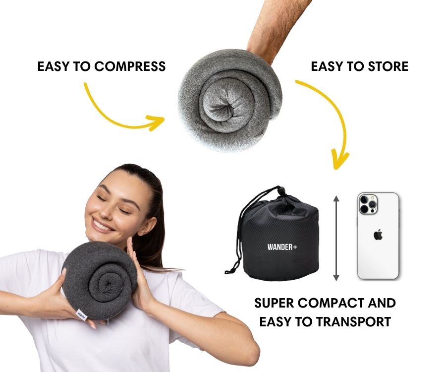Memory Foam Travel Neck Pillow | Fioriscas