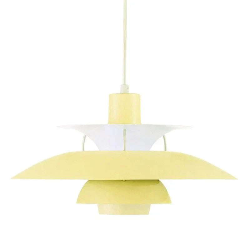 Lampa wisząca LED Morandi z wielokolorowym metalowym kloszem do salonu | Fioriscas