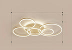 LunaRing Flydende Ring LED Loftslampe, Guld eller Hvid, Fjernbetjent Dæmpbar
