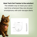 Traceur GPS étanche PawTrail pour chat, suivi de localisation en temps réel