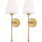 NovaGlow Dimmable LED Wall Sconces, Cordless 2-Pack