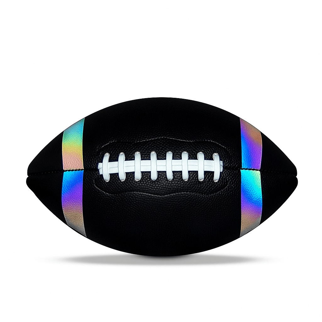 Pallone da rugby ufficiale taglia 9 in pelle PU per allenamento, partita e sport all'aperto - Fioriscas