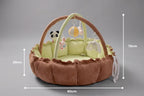 Convertible Baby Play Gym With Sensory Arch & Play Mat