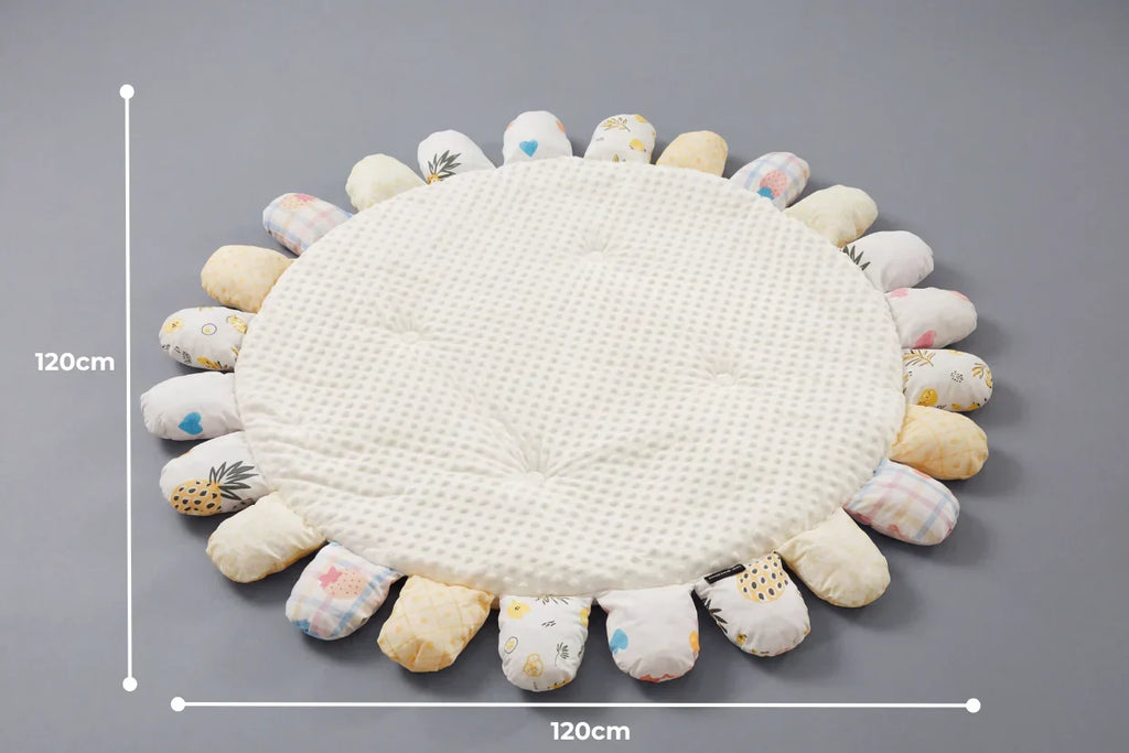 حصيرة لعب مبطنة للأطفال من القطن المبطّن، 120 × 120cm