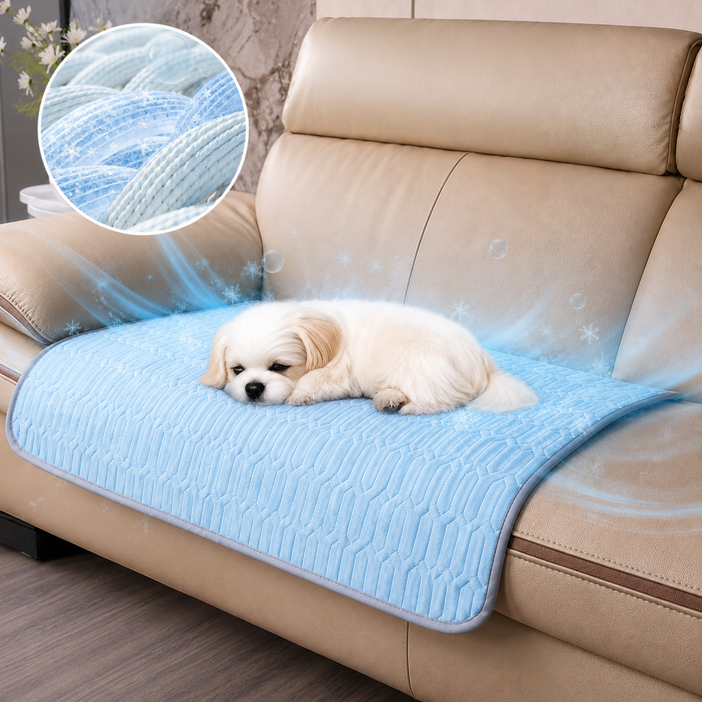 Self-Cooling Ice Silk Pet Mat For Dogs And Cats, Indoor Or Outdoor