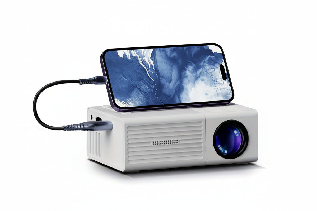Mini proyector ultrabrillante de 3000 lúmenes – Portátil, HDTV y USB, ideal para cine en casa y exteriores