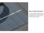 Marinell Ribbed-Glass Outdoor Lantern, Solar Or Electric, Waterproof